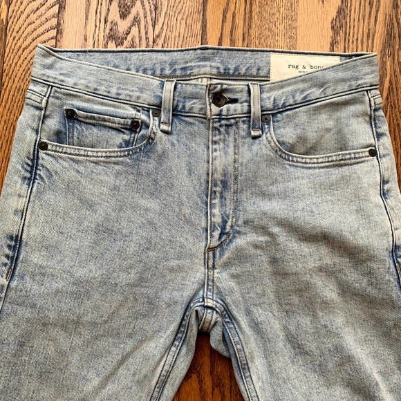 Rag & Bone Jeans Lightwash Fit 2 Ethan Slim Fit Authentic Stretch Jean 29x32 - Picture 3 of 11